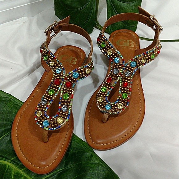 gianni bini jeweled sandals